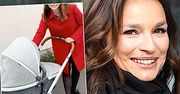 Ania Starmach bez makijażu na pierwszym spacerze z córką. Jagna ma najbardziej luksusowy wózek na świecie!