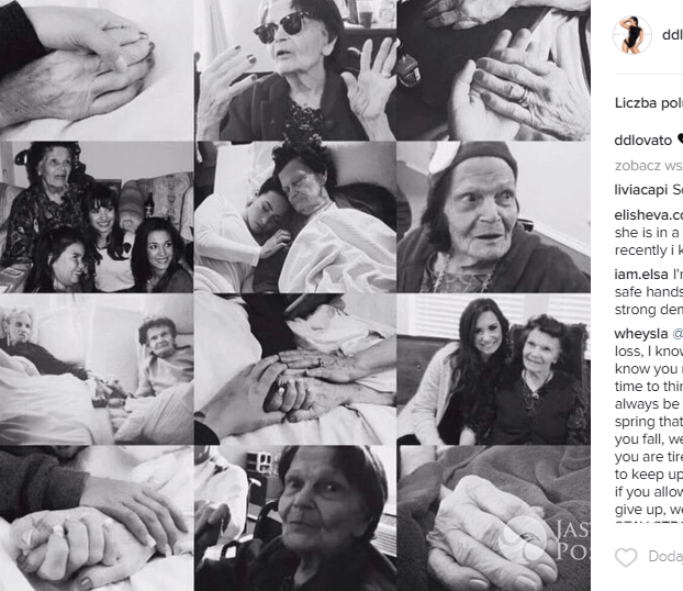 Demi Lovato żegna zmarłą prababcię