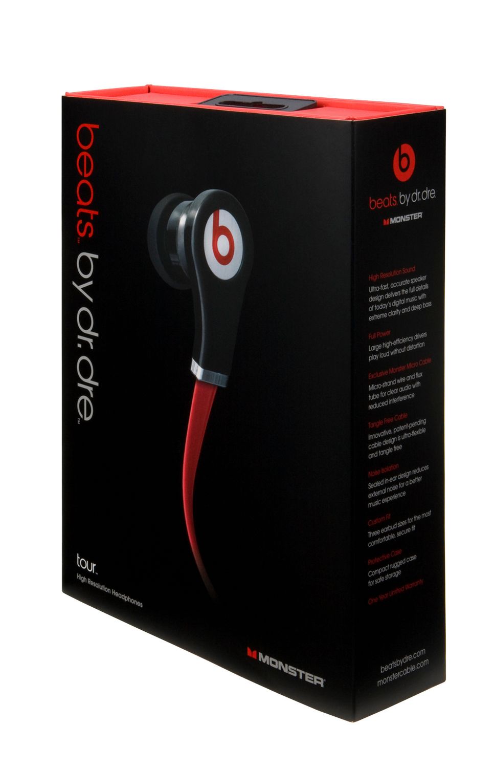 Słuchawki douszne Monster Beats Tour z nowym mechanizmem membranowym