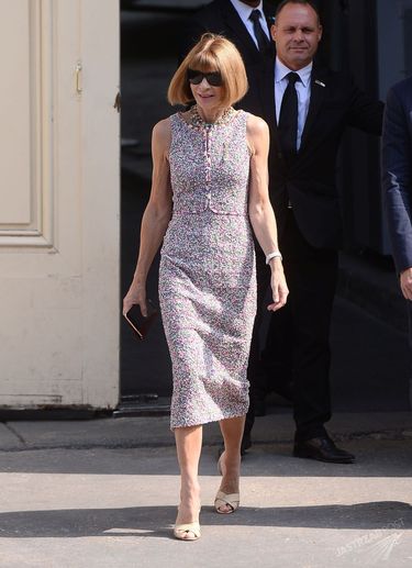 Anna Wintour po pokazie Chanel w Paryżu, fot. ONS