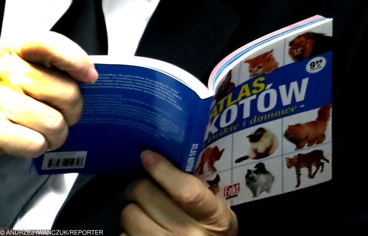 Jarosław Kaczyński jest na ustach wszystkich. Dlaczego wybrał akurat "Atlas kotów"?