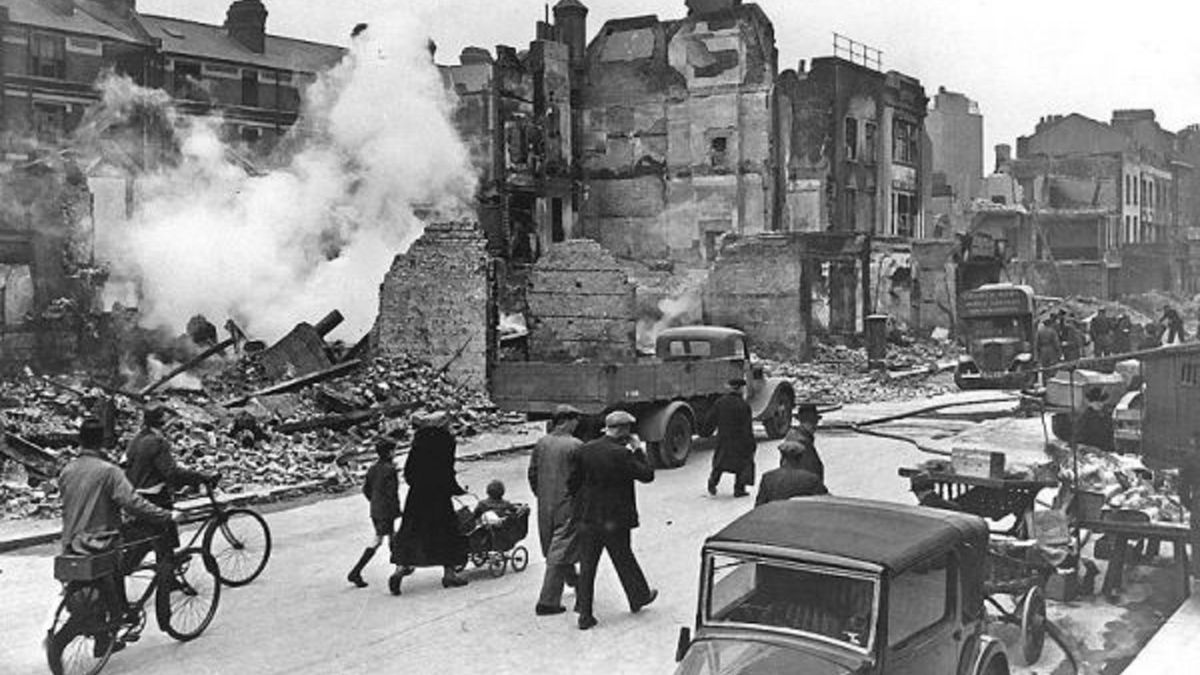 Londyn po bombardowaniu