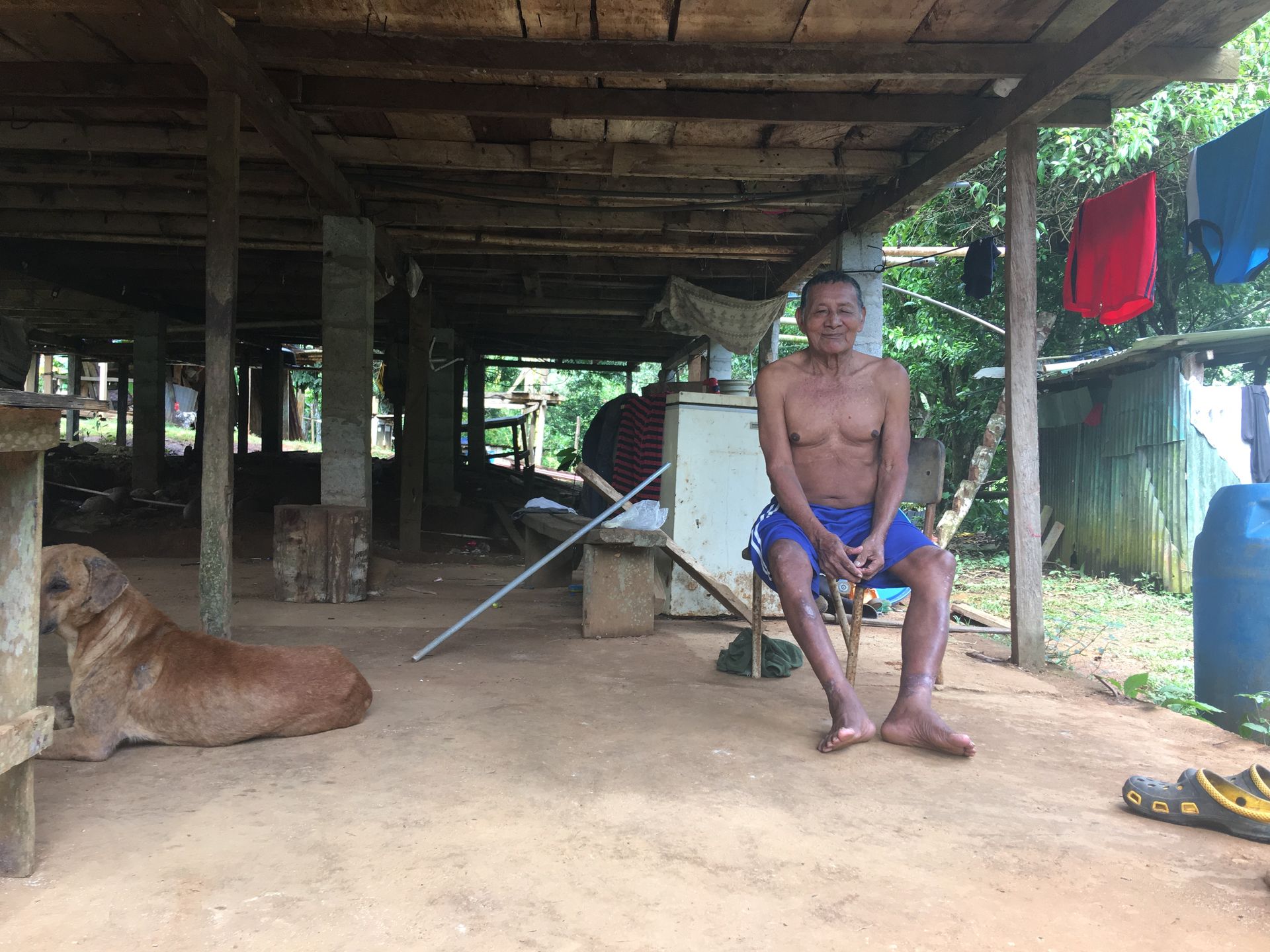 Mieszkaniec wioski Embera. 
