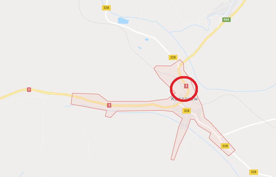 Miejscowość, w której doszło do wypadku 