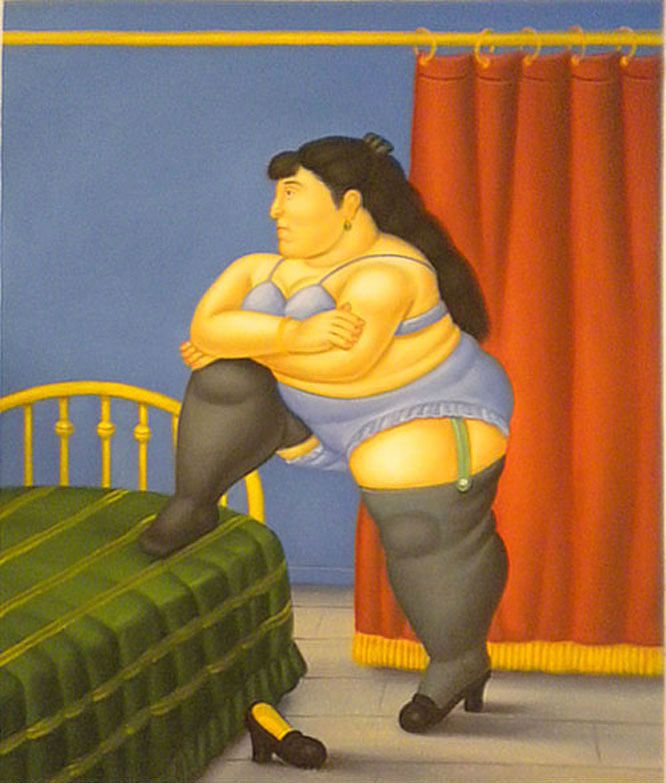 Obraz autorstwa Fernando Botero. 