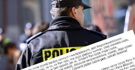 "Zmienił Pan życie moje i syna". Poruszające podziękowania dla dzielnicowego z Puław