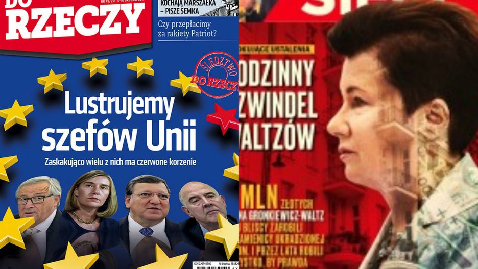 Najnowsze okładki magazynów opinii.