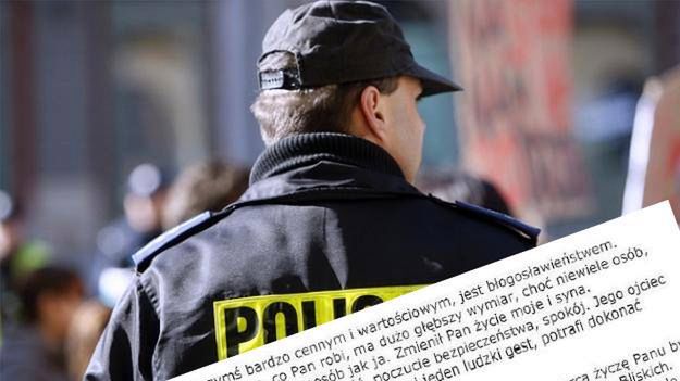 Policjant otrzymał podziękowania