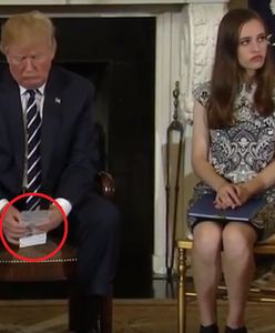 "To zdjęcie jest dowodem na całkowity brak empatii". Dziennikarz sfotografował notatkę Trumpa