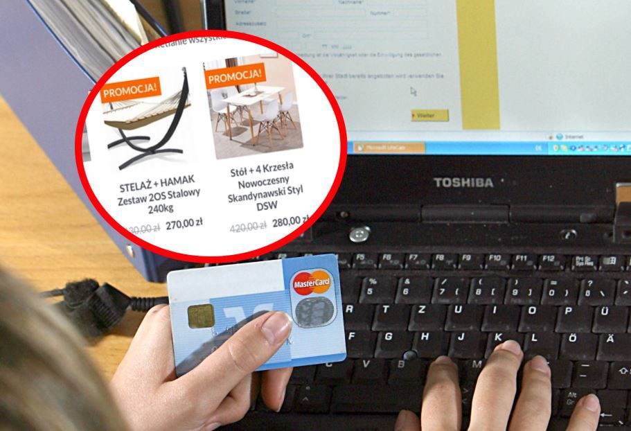 Oferta sklepu jest mocno kusząca. Próżno jednak szukać na stronie kontaktu ze sprzedawcą. To sygnał ostrzegawczy. 