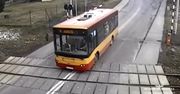 O krok od tragedii. Autobus na przejeździe tuż przed pociągiem