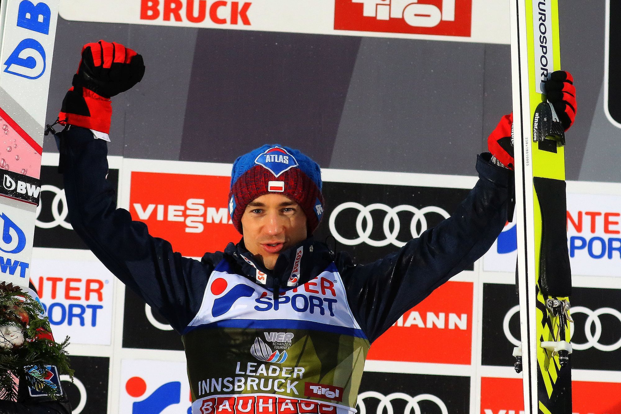 Kamil Stoch po zwycięstwie w Innsbrucku