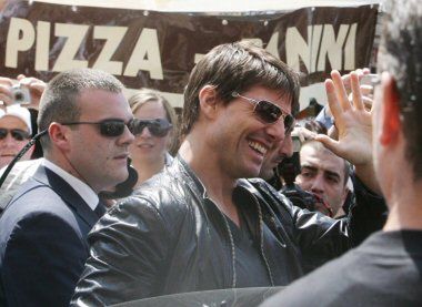 Tom Cruise promuje w Rzymie "Mission Impossible 3".