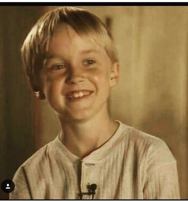 Tom Felton w dzieciństwie
