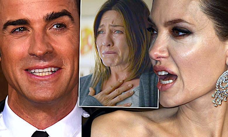 Angelina Jolie, Justin Theroux i Jennifer Aniston wojna