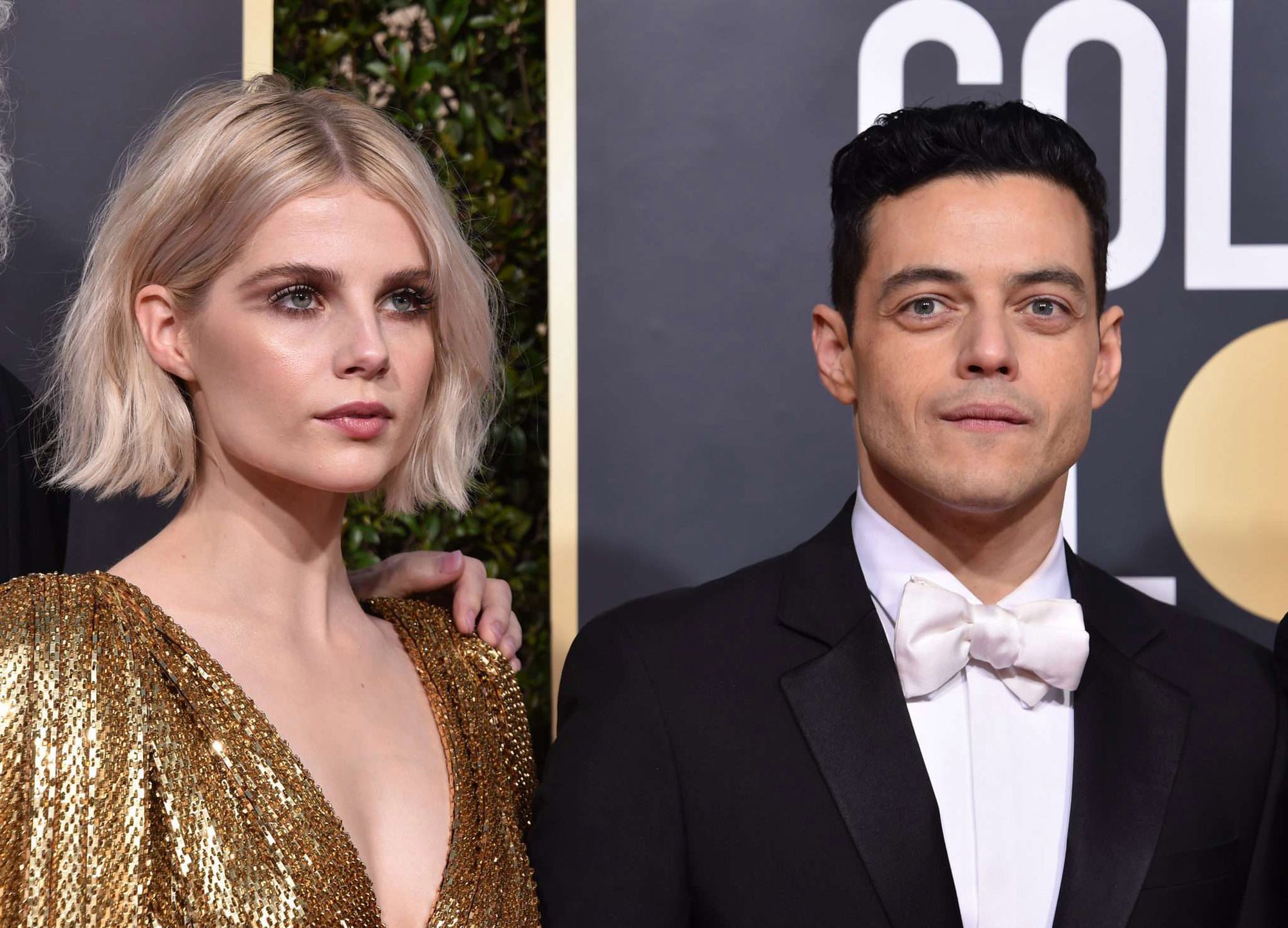 Rami Malek i Lucy Bolton- Złote Globy