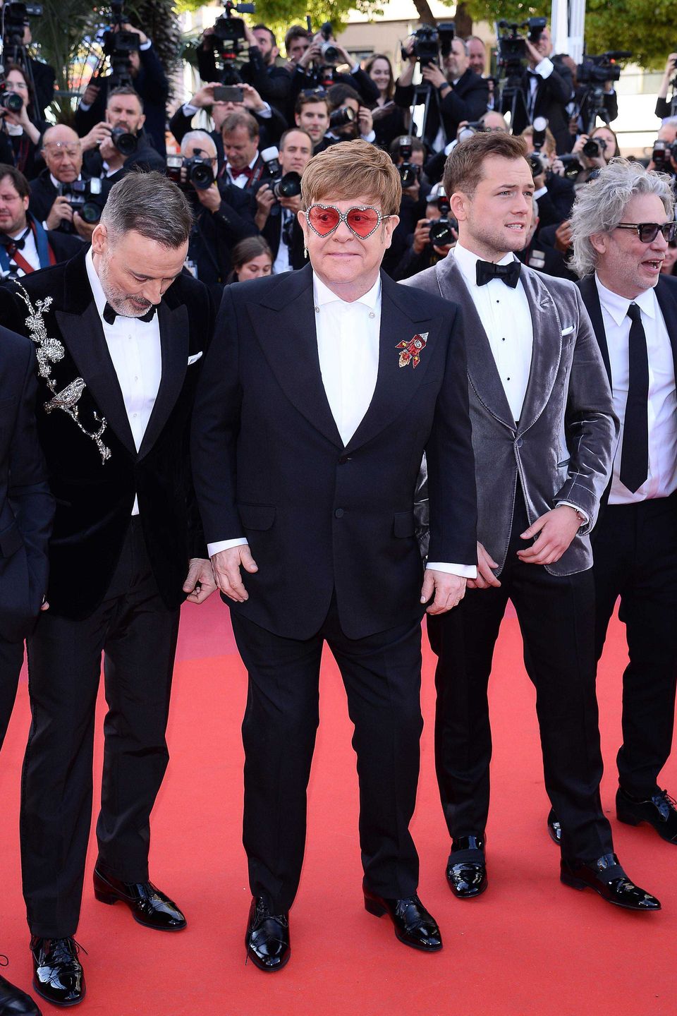 Elton John i Taron Egerton - premiera filmu Rocketman, Cannes 2019