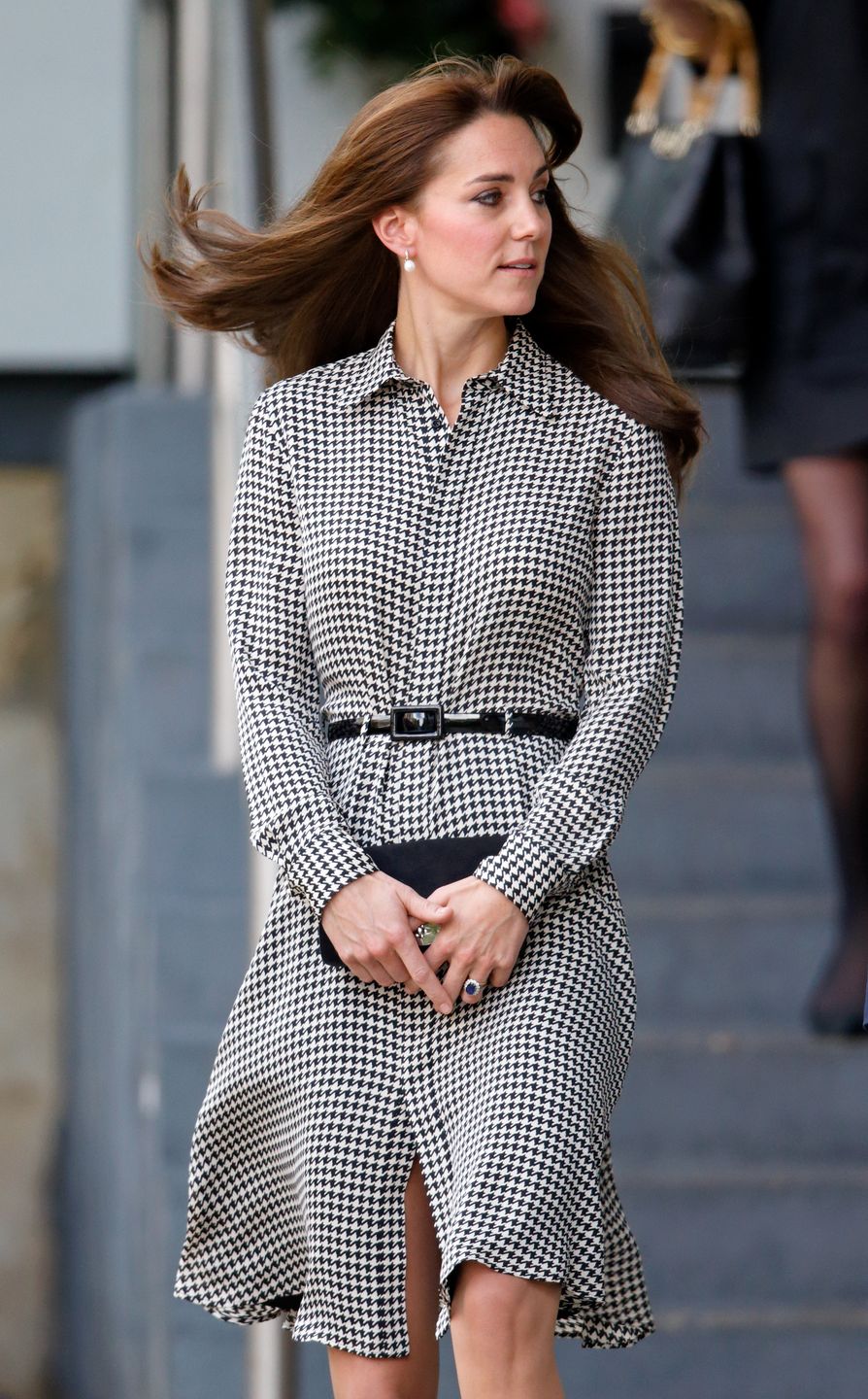 Kate Middleton w sukience w pepitkę 