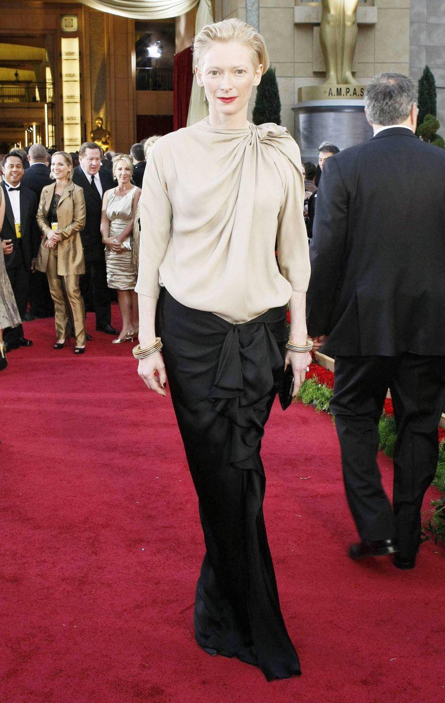 Tilda Swinton w kreacji Lanvin – Oscary 2009, kreacje wszech czasów