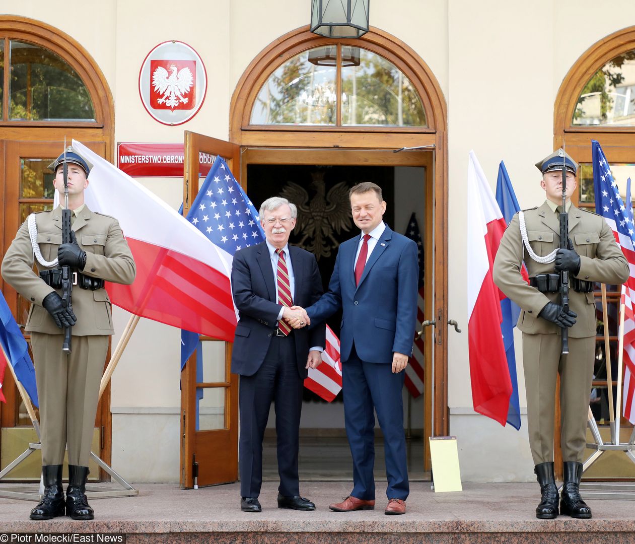 John Bolton i Mariusz Błaszczak