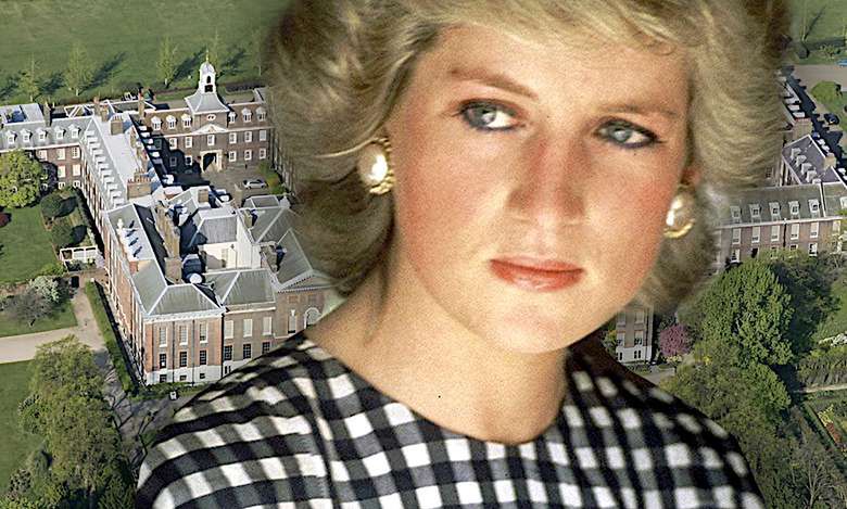 Księżna Diana, pałac Kensington