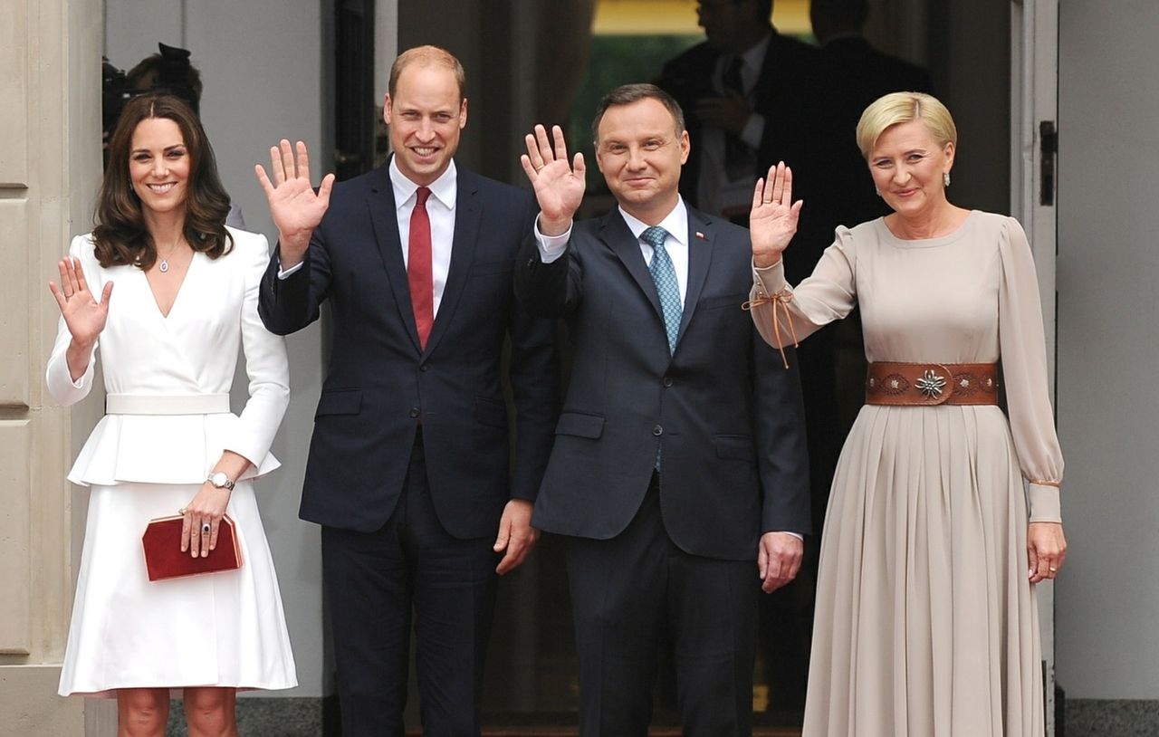 Agata Duda na spotkaniu z Kate Middleton. Jak wyglądała pierwsza dama?