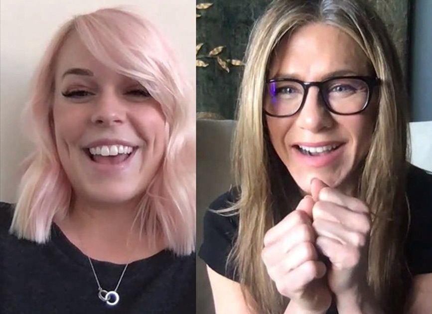 Jennifer Aniston zaskoczyła pielęgniarkę z koronawirusem