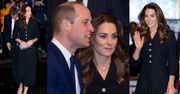 Elegancka księżna Kate w szytej na zamówienie kreacji towarzyszy Williamowi w teatrze. Piękna? (ZDJĘCIA)