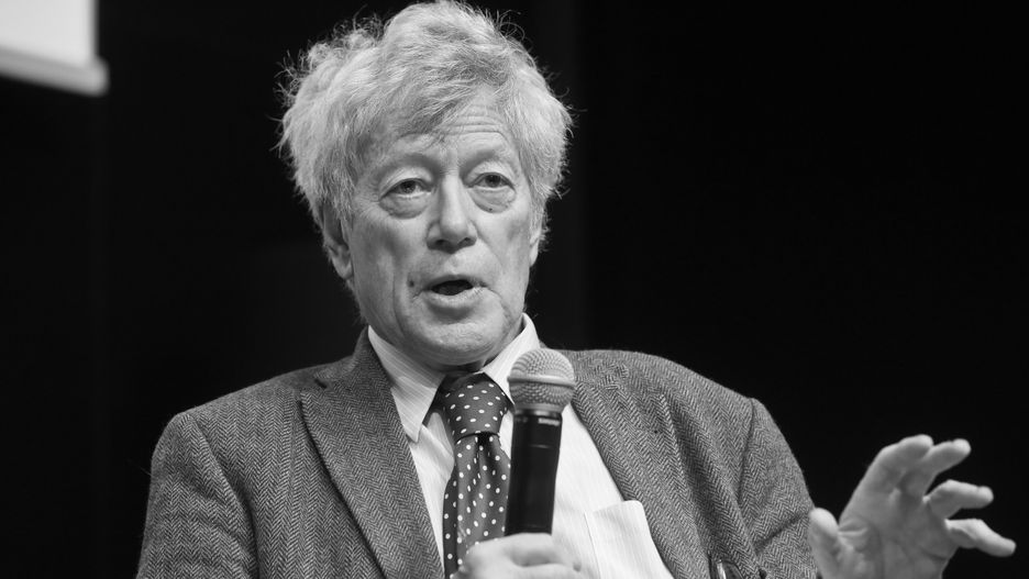 Warszawa, 12.06.2016. Brytyjski filozof, pisarz i kompozytor Roger Scruton, 12 bm. podczas debaty "Roger Scruton i Jagiellonian Trust w Polsce" w ostatnim dniu obrad kongresu „Polska Wielki Projekt”.