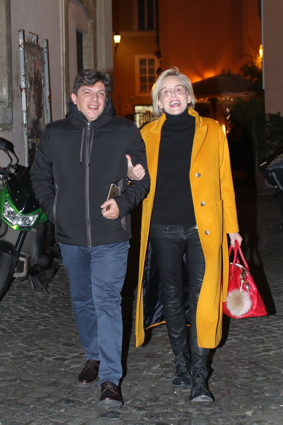 Sharon Stone z partnerem 
