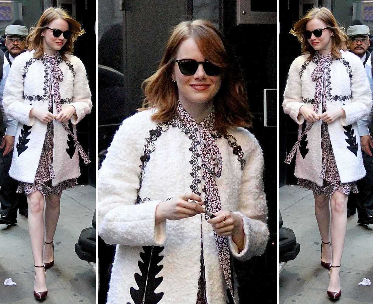 LOOK OF THE DAY: Emma Stone na Manhattanie