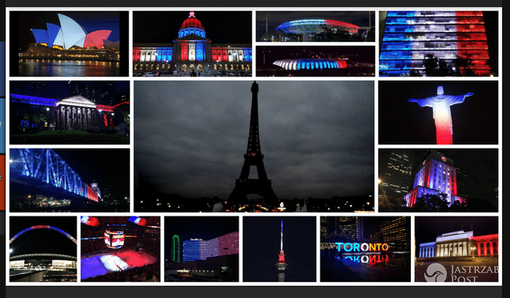 Świat zapalił światła dla Paryża
Fot. http://imgur.com