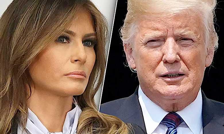 Donald Trump z Melanią, która nie wygląda jak Melania! Pierwsza Dama USA ma sobowtóra?! W mediach burza