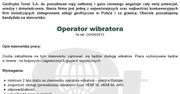 Poszukują "operatora wibratora"