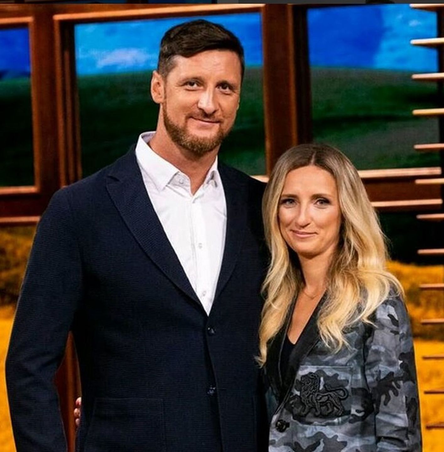 Piotr Gruszka i jego żona Aleksandra Szettel-Gruszka