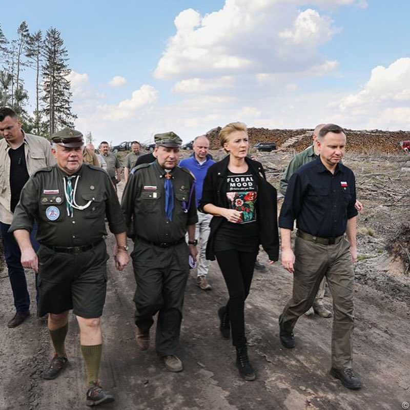 Agata Duda i Andrzej Duda w Rytlu