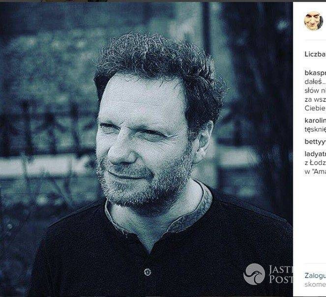 Bartek Kasprzykowski we wzruszających słowach żegna zmarłego kolegę aktora