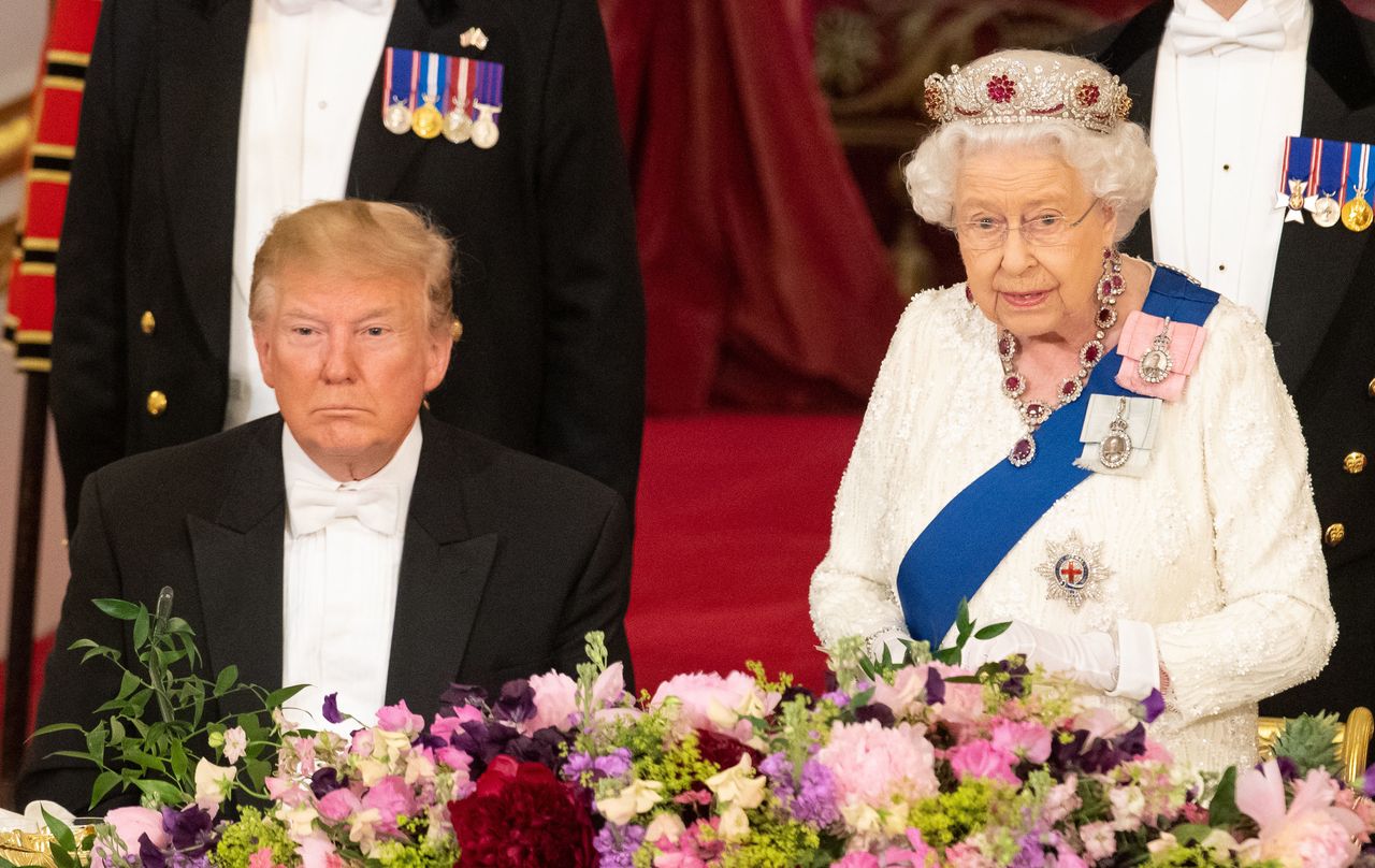 Tiara królowej Elżbiety. Nieprzypadkowo włożyła ją na spotkanie z Donaldem Trumpem