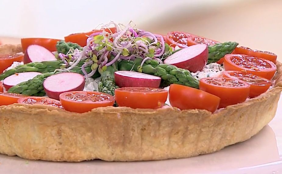 Tarta ze smażonymi rzodkiewkami