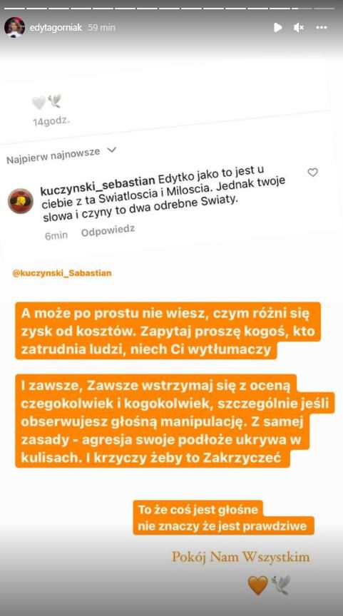 Edyta Górniak odpowiada fanom