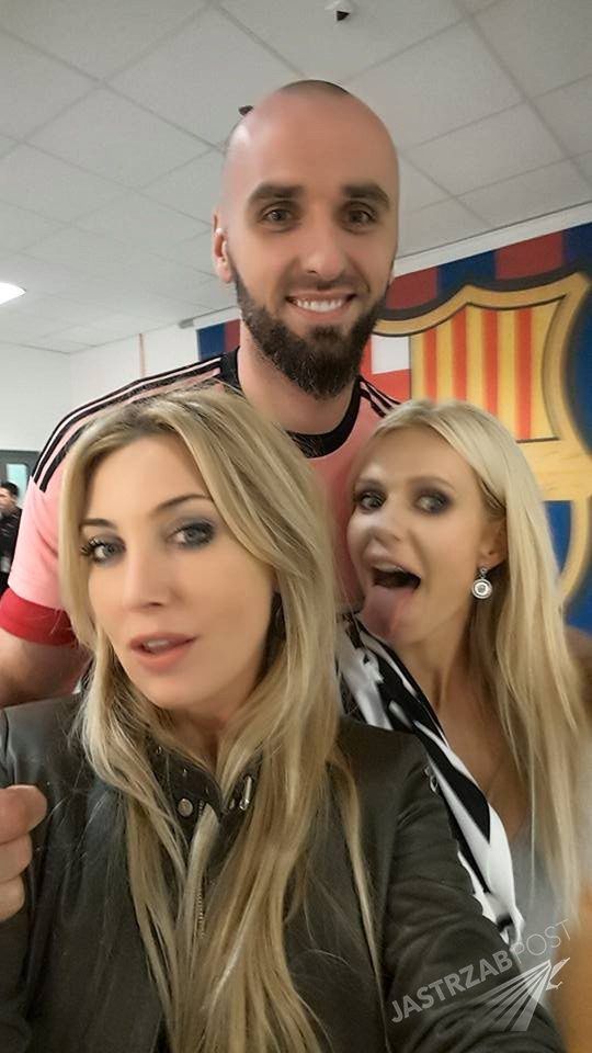 Doda, Marcin Gortat i Aneta Radzimirska na meczu Juventus Turyn vs Lechia Gdańsk