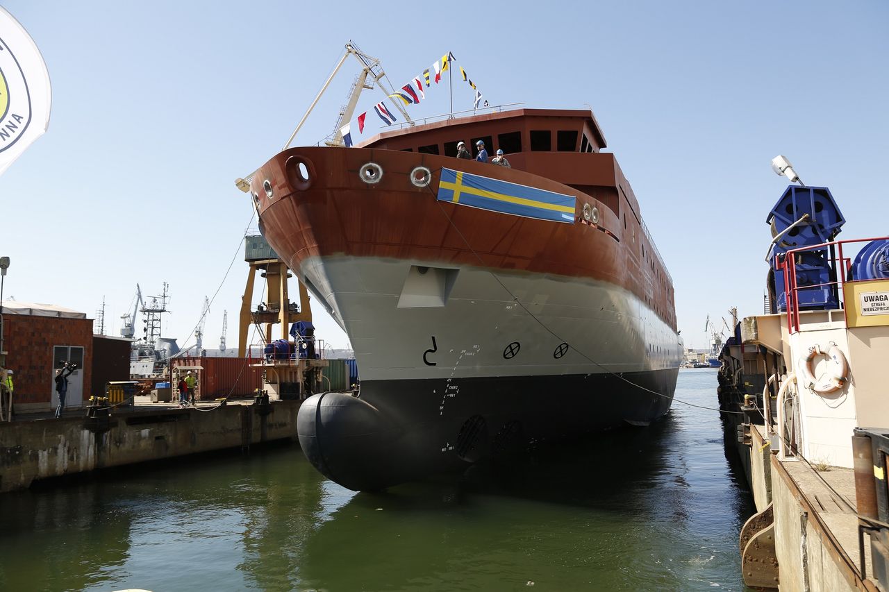 Szwedzki okręt szpiegowski SIGINT zwodowany w Gdyni