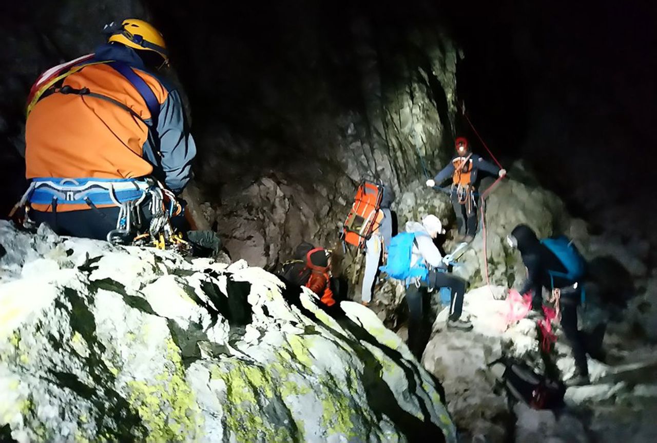 Tatry Wysokie. Polskich wspinaczy ewakuowali ratownicy ze Słowacji