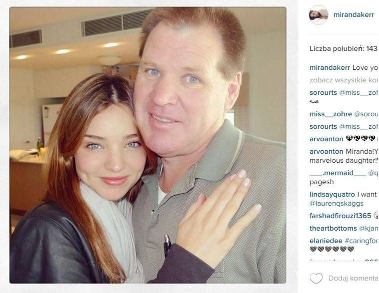 Miranda Kerr z tatą