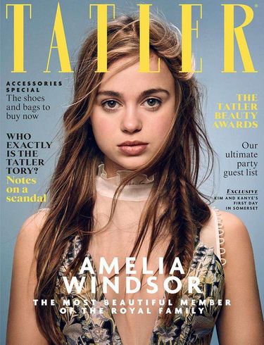 Amelia Windsor na okładce Tatler