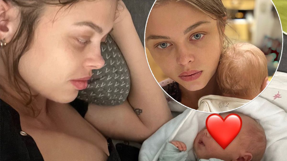 Joanna Opozda z synem w szpitalu