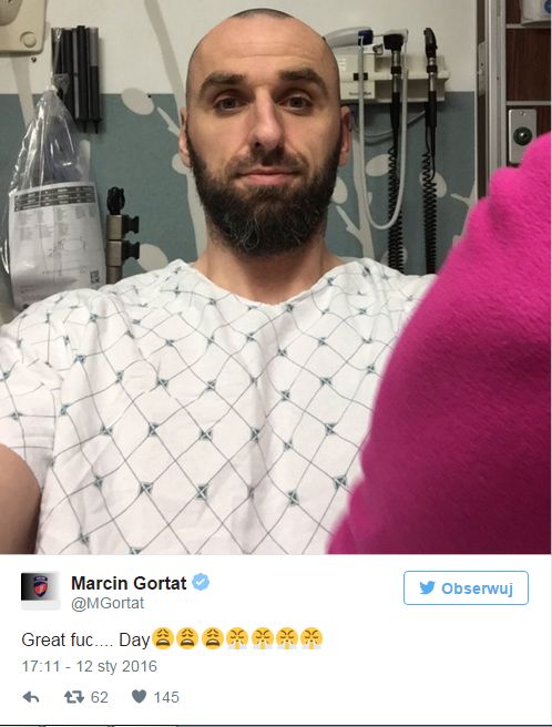 Marcin Gortat w szpitalu