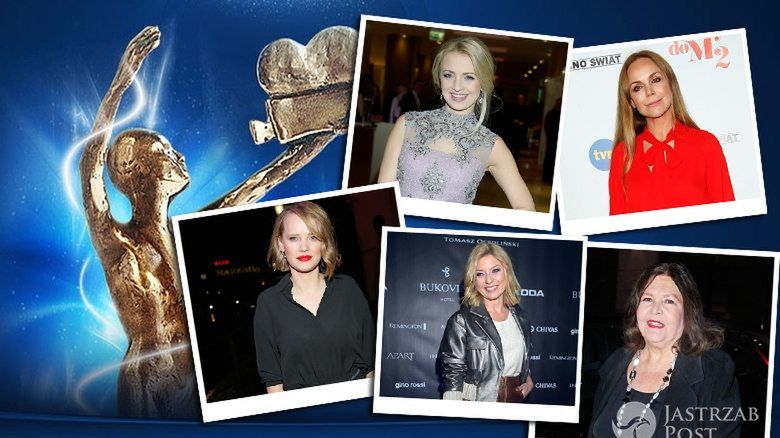 Telekamery 2016 Barbara Kurdej-Szatan, Joanna Kulig, Monika Krzywkowska, Marta Lipińska, Edyta Olszówka fot. AKPA