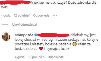 Joanna Opozda odpowiedziała na pytanie fanki