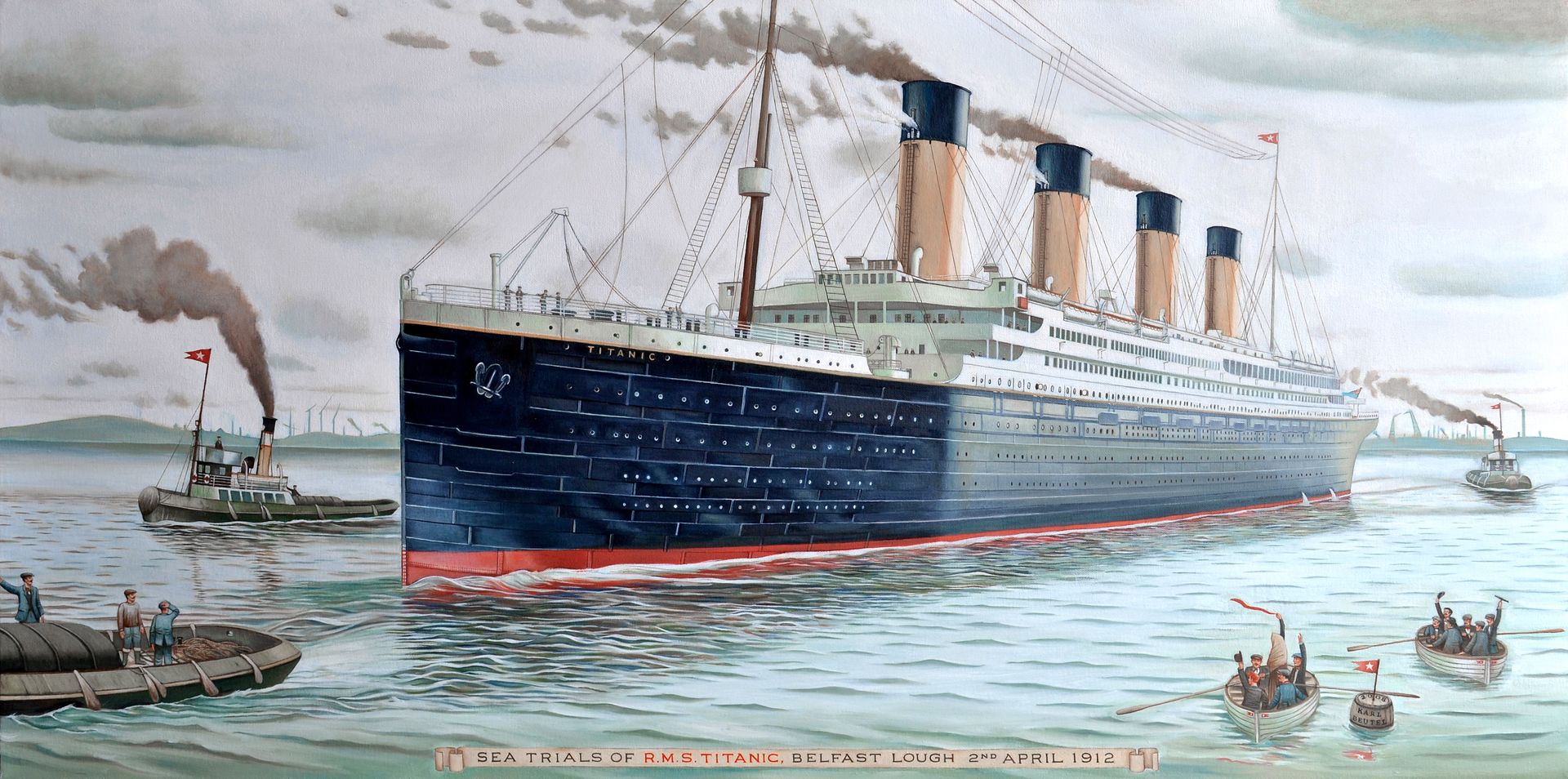 Rycina z wizerunkiem Titanica